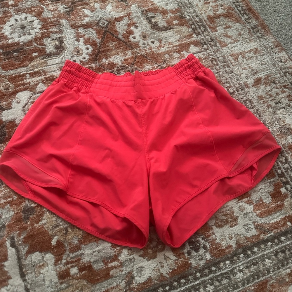 Women's Red Athletic Shorts